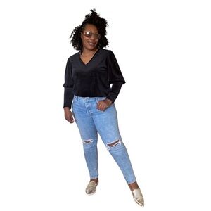 Old Navy Jeans OG High Rise Straight Distressed Button Fly